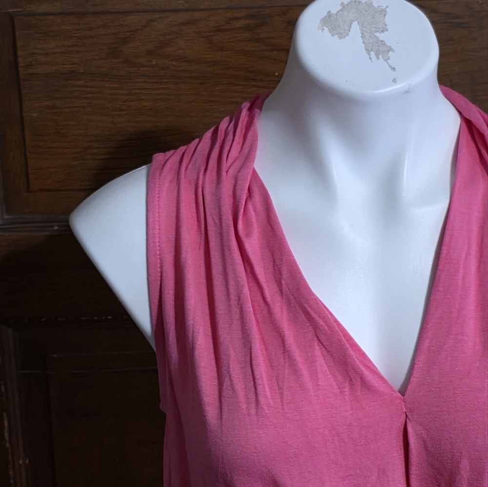Lascana For Venus Sleeveless Surplice Dress Pink Size 4 - Picture 6 of 13